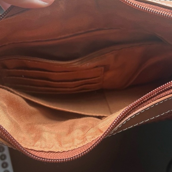 The Sak brown woven hobo shoulder bag tote purse EUC - Picture 10 of 10